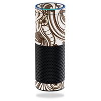 MightySkins Skin Compatible with Amazon Echo/Amazon Echo Plus wrap Cover Sticker Skins Vintage Swirls