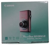 Canon PowerShot SD1300IS 12 MP Digital Camera with 4x Wide Angle Optical Image Stabilized Zoom and 2.7-Inch LCD (Pink)
