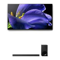 Sony XBR-55A9G 55" BRAVIA OLED 4K UHD HDR TV and HT-X9000F 2.1-Channel Dolby Atmos Soundbar with Subwoofer