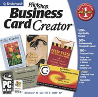 The Print Shop Business Card Creator - XP Compatible (Jewel Case)