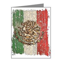 Note Card Mexican Flag Mexico Grunge