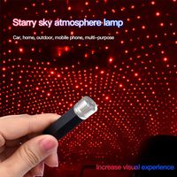 FGRYB Star Projector Night Light, Adjustable Romantic Galaxy USB Lamp Flexible Interior Car Lights, Portable Atmosphere USB Night Lamp Decor for Christmas/Car/Ceiling/Bedroom/Party (7.9 Inch Length)