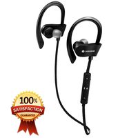 Anburt Wireless Sports Bluetooth Headphones, Best Bluetooth Wireless Sports Earphones with Mic, IPX5 Waterproof Earbuds, Noise Cancelling headsets for Gym Running Exercising Workout (Black)