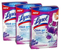 Lysol Click Gel Automatic Toilet Bowl Cleaner, 4 Count (Pack of 3)