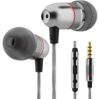 Betron ELR50 Earphones Headphones, Balanced Bass Driven Sound, Noise Isolating, Stereo for iPhone, iPod, iPad, Samsung and Mp3 Players (with Mic and Remote) (Black)