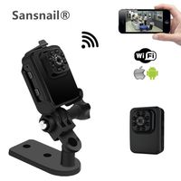Sansnail Mini Sports Action Camera Full HD 1080P, WiFi Video Camcorder with IR Night Vision, Small Security Camera for Car Recording, Home Surveillance and Outdoor Sports