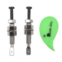 Ninth-City 2Pcs Adjustable Car Auto Trunk Alarm Security Hood Door Pin Switchs (with a Small Box Opener)