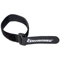 Reusable Cinch Straps 3/4" x 8" - 12 Pack, Multipurpose Quality Hook and Loop Securing Straps (Black) - Plus 2 Free Bonus Reusable Cable Ties