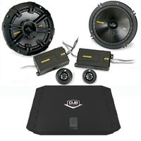Kicker 40CSS654 6.5" Component Set with 200 watt Dub 2 Channel Amplifier