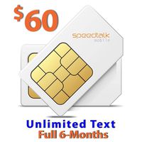 SpeedTalk Mobile $60 Prepaid SIM Card for GSM GPS Tracker Pet Elderly Senior Kid Child Car Smart Watches Tracking Devices Locators- 6 Months Service