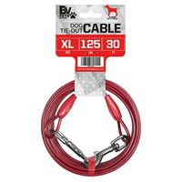 BV Pet Heavy Extra-Large Tie Out Cable for dog up to 125 Pound, 30-Feet