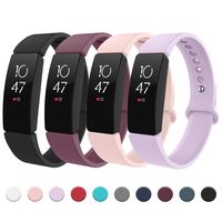 Recoppa Compatible with Fitbit Inspire HR Bands, Adjustable Sports Soft Replacement Wristbands Compatible with Fitbit Inspire/Inspire HR/Ace2 for Women Men Small Large