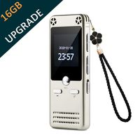 16GB Portable Audio Recorder IIDA Voice Activated Sound Recorder with FM Radio/MP3 Player/USB Flash Drive/Passward/Line-in/Playback/A-B Repeat Recording Device for lectures/Meeting/Interview/Speech