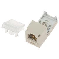 Panduit CJ64IWY Category-3 4-Wire Lead-Frame Style Jack Module, Off White, 4-Pair