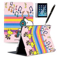 LJX iPad 7th Generation 10.2" 2019 Case Snoopy Cute Cartoon Cover PU Leather Stand Protection Smart Auto Sleep/Wake Shell Compatible for Apple iPad 10.2 inch 2019#F
