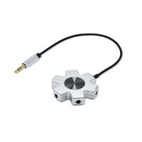 Multi Headphone Splitter, 3.5mm Male to 5 Jacks 3.5mm Female Stereo Audio Adapter Compatible for iPhone iPad MacBook, Samsung, LG, Smartphones, Tablets, Laptops