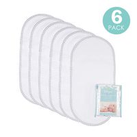 TILLYOU Larger Softer Changing Pad Liners Waterproof, Washable Reusable Changing Table Cover Liners Double Layers, 100% Cotton Flannel Surface, 27"x13" 6 Count