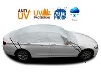 Safe View Half Car Cover Top Waterproof All Weather/Windproof/Dustproof/Windshield Cover Snow Ice Winter Summer for Sedan SUV (Sedan 3L(173"-181")