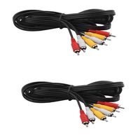 Yohii 2Pcs 10ft RCA Cable Male to Male RCA Audio Extension Cable