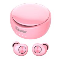 Elecder D11 True Wireless Earbuds Bluetooth 5.0 Headphones in Ear with Microphone, IPX5 Waterproof, Charging Case for Workout,Running in-Ear Headphones(Pink)