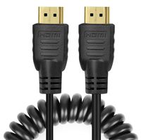 Copeak Coiled HDMI Cable High Speed HDMI Male Cable 11.8""/30cm High Speed Support 1080p HD Ethernet & Audio Return