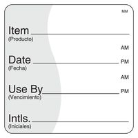 DayMark Removable Item/Date/Use-by Shelf-Life Label, 2" x 2" (Roll of 500)