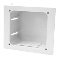Construct Pro In-wall Recessed Entertainment Box, White