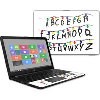 Mightyskins Skin Compatible with Hp 15t Laptop 15.6" (2017) - Stranger Alphabet | Protective, Durable, and Unique Vinyl Decal Wrap Cover | Easy to Apply, Remove, and Change Styles | Made in The USA