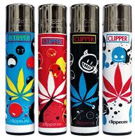 Bundle - 4 Items - Clipper Lighter"Bad Smiley" Collection