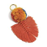 Colorful Boho Pom Pom Tassel Bag Charm Key Chain (U04 style)