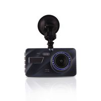 Btopllc Car DVR On Dash Video Camera 4'' HD Display, Portable & Compact Car DVR Camera Recorder, Vehicle/Car Camera with Night Version, G-Sensor and Motion Detection - Blue+Gray