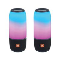 JBL Pulse 3 Portable Bluetooth Speakers - Pair (Black)
