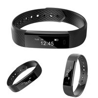 Idomeo Unisex Waterproof Digital Display Buckle Closure Smart Bracelet Health Wristband Smart Watches