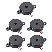 uxcell 5 Pcs DC 12V Active Electronic Buzzer Alarm Sounder Continuous 80dB Beep Speaker