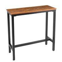 Mr IRONSTONE 39.4" Bar Table Vintage Industrial Pub Dining Height Table Bistro Table (Indoor USE ONLY)