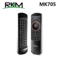Calvas Rikomagic RKM MK705 2.4GHz 3 in 1 Wireless Air Mouse QWERTY Keyboard IR Remote Combo With Rechargeable Battery for Smart TV HTPC