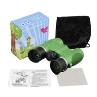 Binoculars for Kids 8x21 - Shock Proof Compact Binoculars with High-Resolution Real Optics, Great for Science Bird Watching, Travel, Safari, Adventure, Outdoor Fun, Toys Gifts for Kids Children(Green)