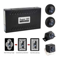 Universal 1080P Panoramic 360 Degree Surround Bird's Eye Parking System Support G-Sensor Recording Reversing with Bird's Eye Panoramic Four-Way Stitching Camera
