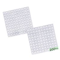 Clear Rubber Feet Adhesive Bumper Pads -200 Pcs for Cabinet Doors,Drawers,Glass Tops,Picture Frames,Cutting Boards Self Stick Bumpers Sound Dampening -MOZOALND