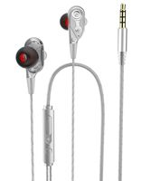 Cute Earbuds,Quad Earbuds Wired,SXGINBT IEM PSP Earbuds with Vlolume Control,Loud Earbuds with 3D Surround Sound,Ray Earbuds for Girls,5S 6S S7 S8 S9 S10E Earphone with Bass(Silver)