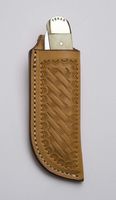 TOP HAND GEAR Leather Knife Sheath, Belt Sheath, Sheath for Knife, Belt Loop, Trapper Sheath,