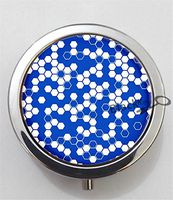 BlackKey Honeycomb Pattern 3-Compartment Decorative Pocket Gift Box Case Organizer for Pill, Color 1 -2124