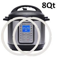 Silicone Sealing Ring 8qt for Instant Pot Sealing Ring 8 Quart, Food-grade Silicone Fits Instant Pot Duo 8 Quart, Lux 8 Quart, Duo Plus 8 Quart, Ultra 8 Quart, Viva 8 Quart Instapot - 2 Pack