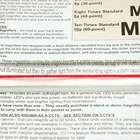 EZ Magnibar Reading Bar Magnifier with Red Tracker Line - 6 inches