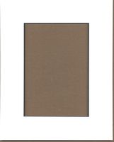 Pack of 10 8x10 White with Black Core Picture Mats Cut for 5x7 Pictures,