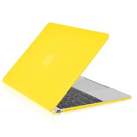 TOP CASE - Classic Series Rubberized Hard Case Compatible MacBook 12" Retina Display Model A1534 (Release 2015) - Yellow