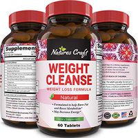 Natures Craft Natural Ketogenic Weight Loss Pills Appetite Suppressant Fat Burner for Men & Women Raspberry Ketones with Green Coffee Bean Extract and Garcinia Cambogia 60 tablet