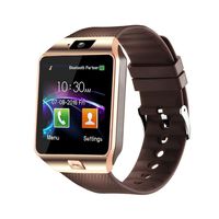321OU Smart Watch Bluetooth Smart Watch Fitness Tracker with SIM Card Slot Call/Message Camera Pedometer Sleep Monitor Music Compatible Android iOS Phone Samsung Men Women (Gold)