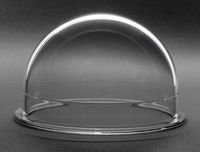 3.8 Inch Polycarbonate Indoor/Outdoor CCTV Clear Camera Dome Cover Security Camera Housing