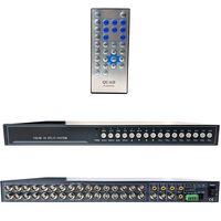 CCTV Camera Pros VM-16RT BNC Video Mux | 16 Channel CCTV Security Camera Multiplexer | Real-time Live Streaming Refresh Rate | Monitor Spot/Loop Out